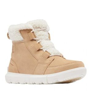 Sorel Kids Shoes in Tan and White